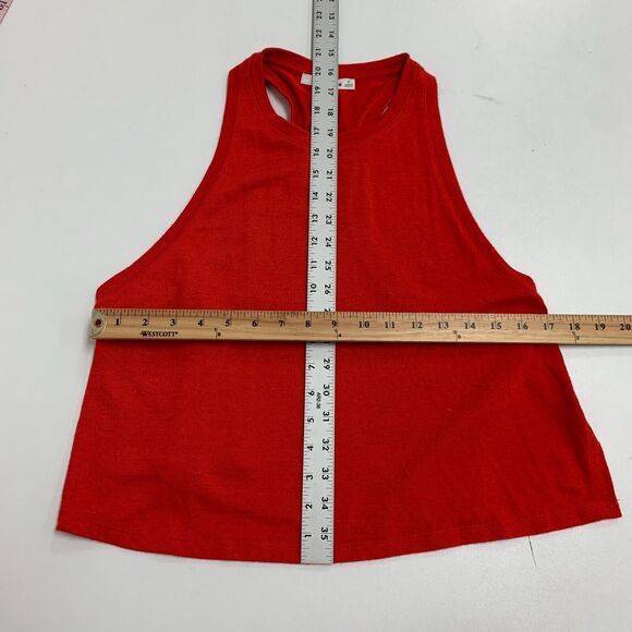 Wilfred Free Split Hem Muscle Tank Womens M Medium Racerback High Neck Crop Top - Picture 7 of 13